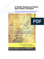Sociology of Health Healing and Illness 7th Edition Weiss Test Bank
