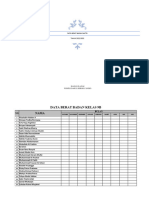 Data Berat Badan Kelas 7B