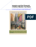 Macroeconomics and The Financial System 1st Edition Mankiw Test Bank