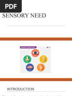 Sensory Need