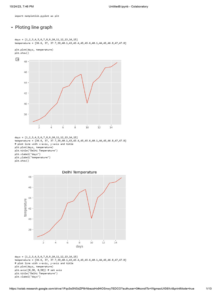 Matplotlib (1 6) | PDF | Computer Science | Applied Mathematics