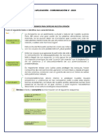 Sesión 02escribimos para Expresar Una Opinión