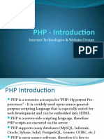 PHP Intro