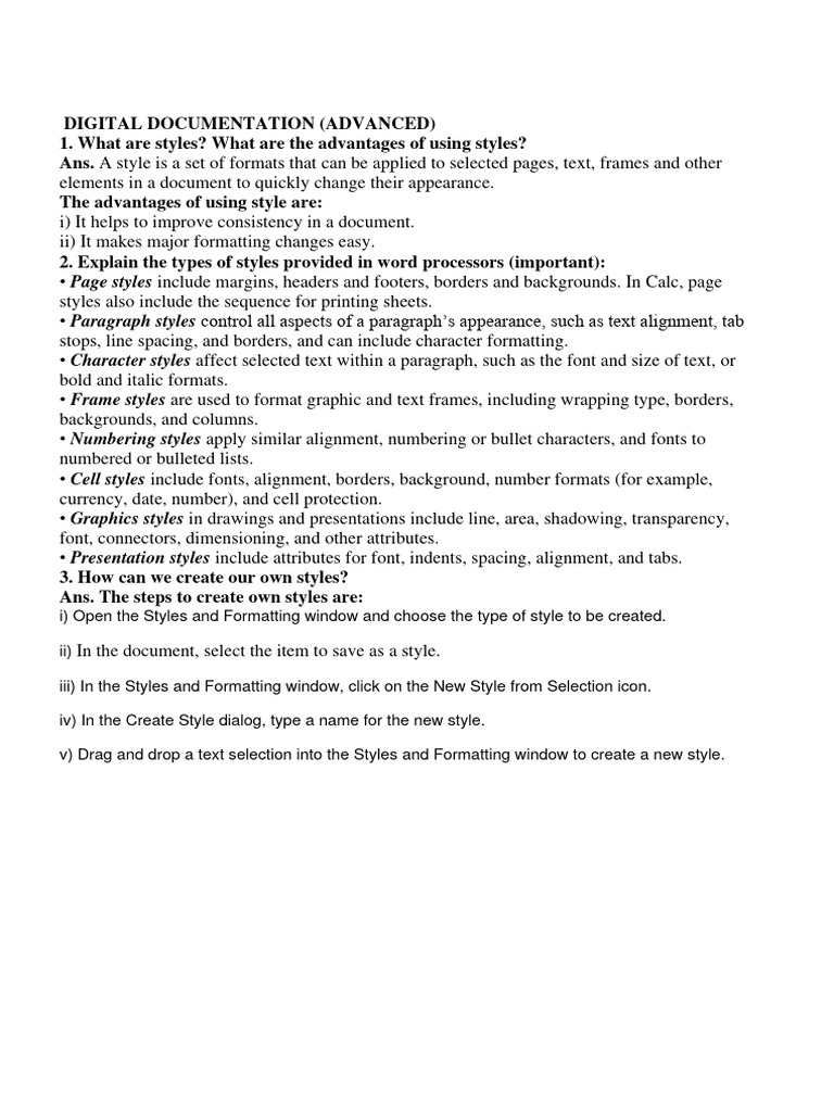 Chapter - Digital Documentation IT 402 | PDF | Paragraph | Typefaces