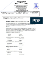 G.Instruction:: SAT, English & Math