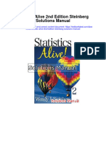 Statistic Alive 2nd Edition Steinberg Solutions Manual