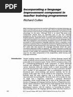 Cullen, R. (1994) - Incorporating A Language Improvement Component in Teacher Training Programmes.