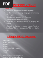 HTML Note