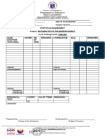 Portfolio Assessment - Mathematics in The Modern World