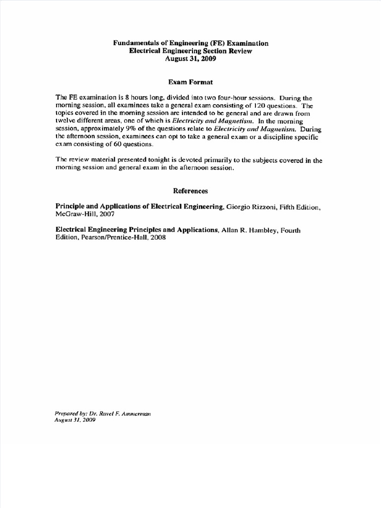 Dokumen - Tips - Fe Electrical Practice Problems | PDF