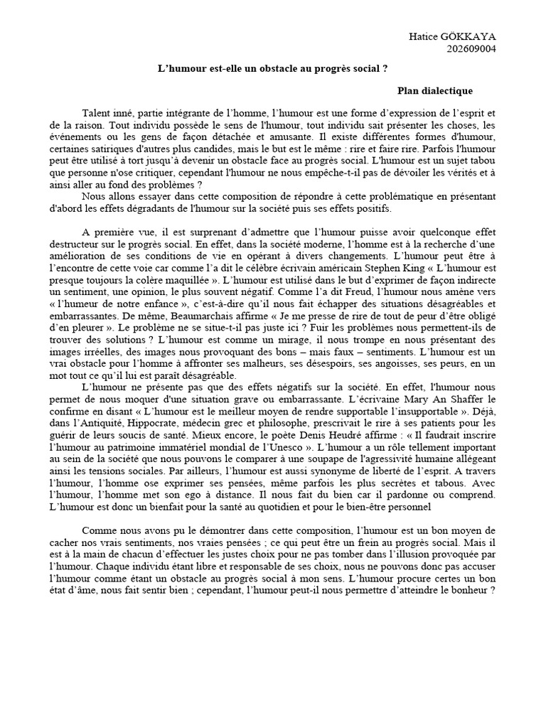 L'humour | PDF
