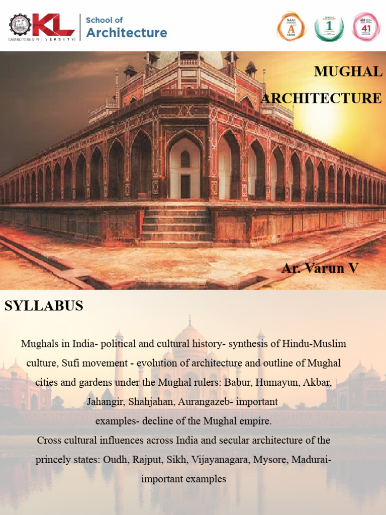 CO4 - Mughal Architecture | PDF | Mughal Empire