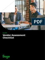 Vendor Assessment Checkliste