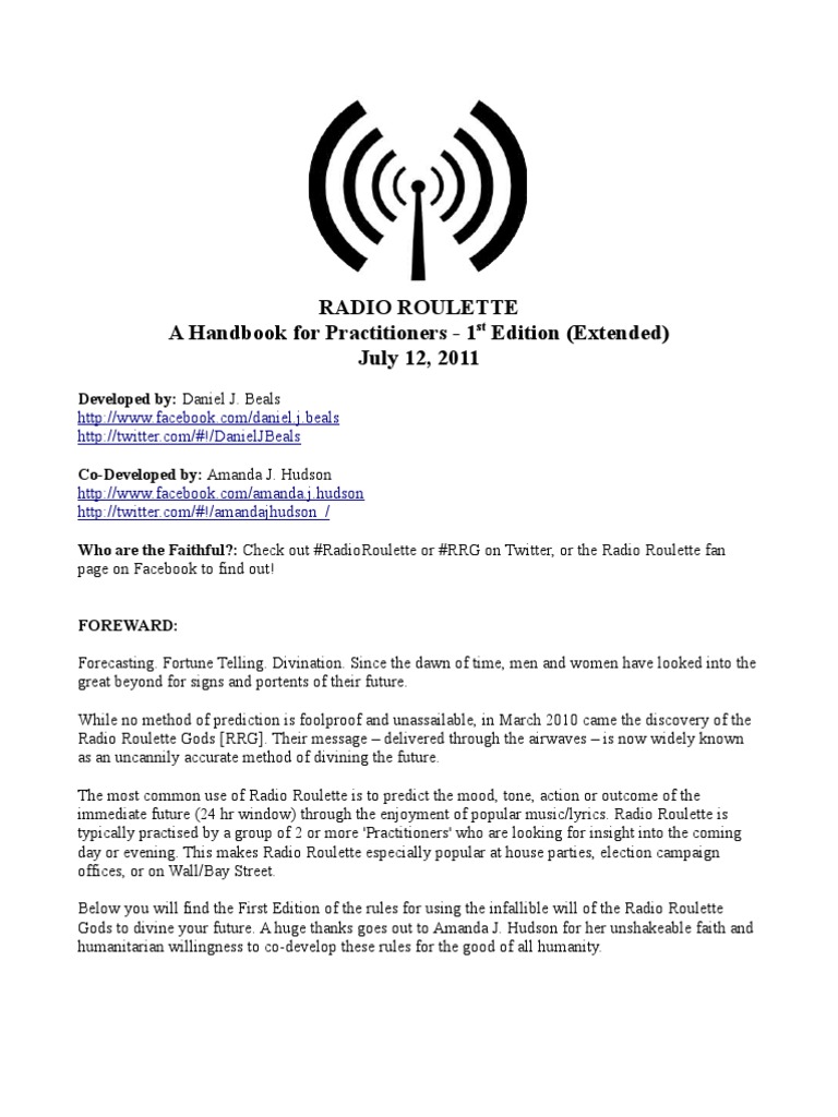 Radio Roulette: A Practitioner's Guide | PDF