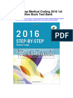 Step by Step Medical Coding 2016 1st Edition Buck Test Bank
