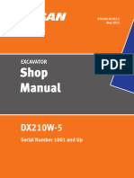 Doosan DX210W 5 Excavator Shop Manual 950106 01052 E 1