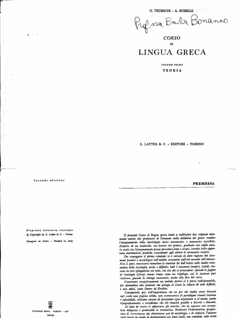 Grammatica di greco antico PDF