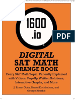 1600.io Digital SAT Math Orange Book Volume I & II (J. Ernest Gotta, Daniel Kirchheimer, George Rimakis, 809 Pages)