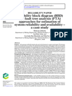 Reliability Block Diagram (RBD) and Fault Tree Analysis (FTA) Approaches For Estimation of System Reliability and Availability - A Case Study