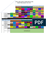 Jadwal Semester Ganjil Oktober 2023