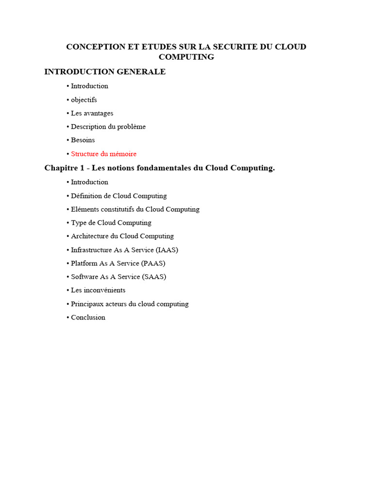 Sécurité et fiabilité du Cloud Computing | PDF | Cloud computing ...