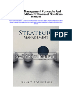 Strategic Management Concepts and Cases 1st Edition Rothaermel Solutions Manual