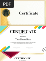 Slides Certificate Template