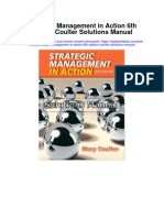 Strategic Management in Action 6th Edition Coulter Solutions Manual