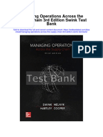Managing Operations Across The Supply Chain 3rd Edition Swink Test Bank