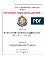 Government Polytechnic Nandurbar: Non Conventional Machining Processes
