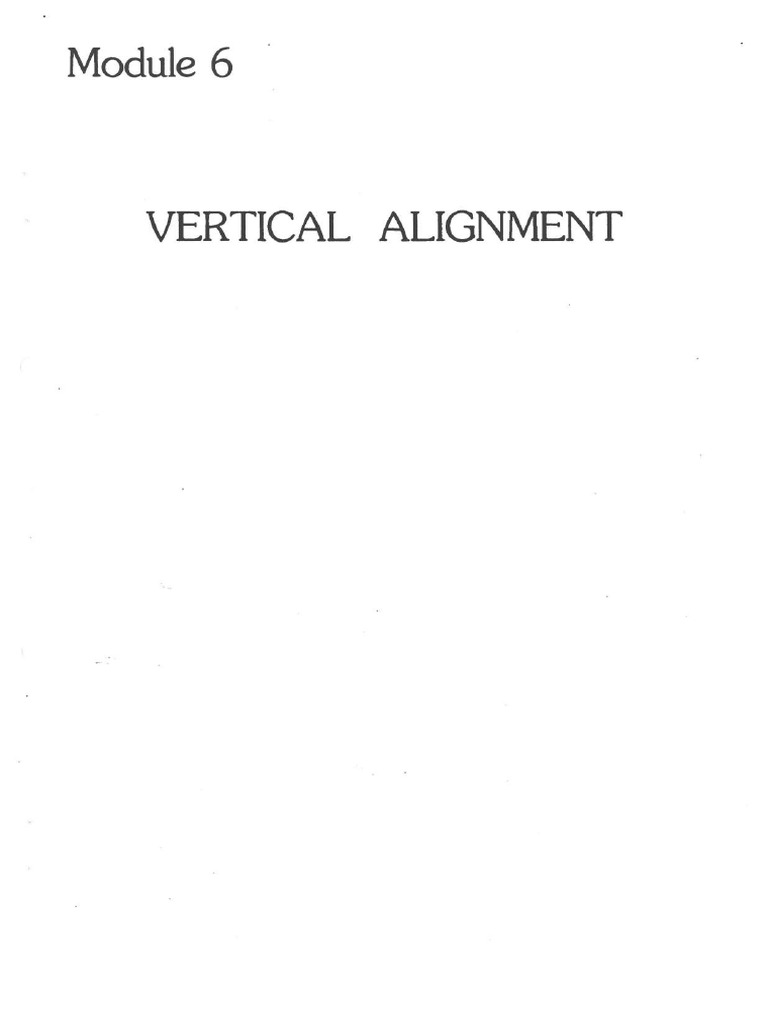 Vertical Alignment and Curve Design | PDF | Physical Quantities | Geometry