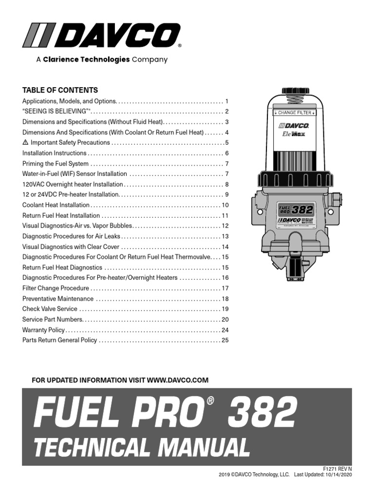 2019 davco technology llc last updated 10 14 2020 f1271 rev n