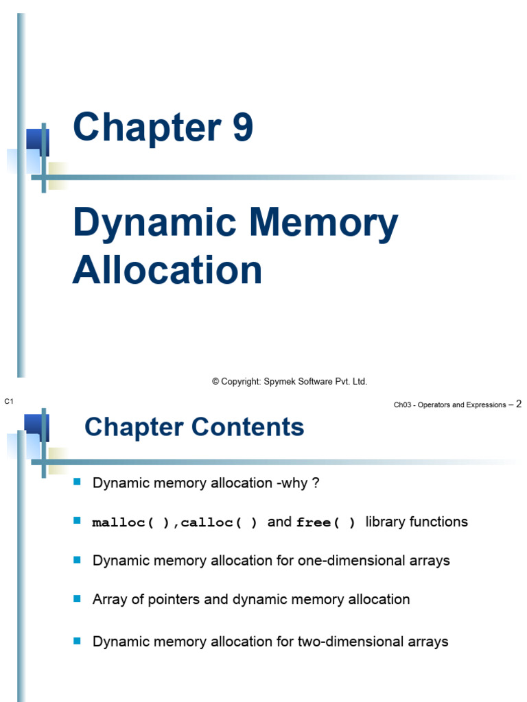 Ch09-Dynamic Memory Allocation | PDF