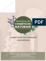 Workshop de Cosméticos Naturais - Prof. Regina Stanquevis