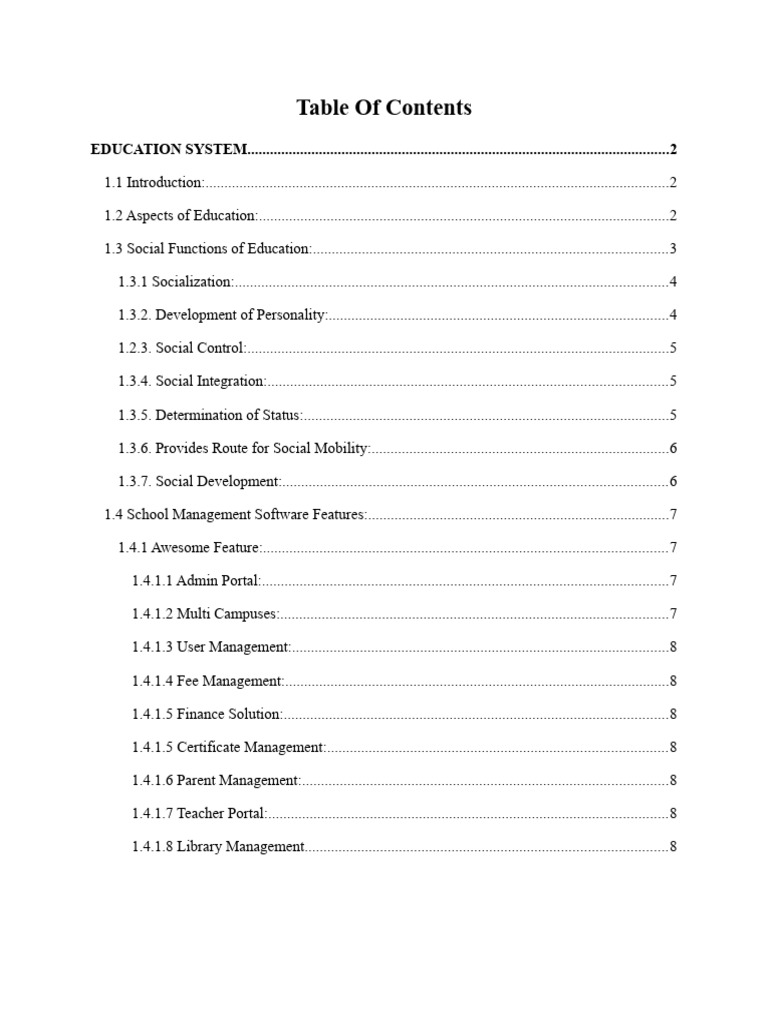 Education System Pdf