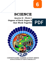 Science6 - q2 - CLAS2 - Organs of Each Organ System That Work Together - v6 - Liezl Arosio