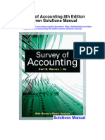 Survey of Accounting 8th Edition Warren Solutions Manual