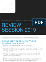 Ethics Review Session 2019