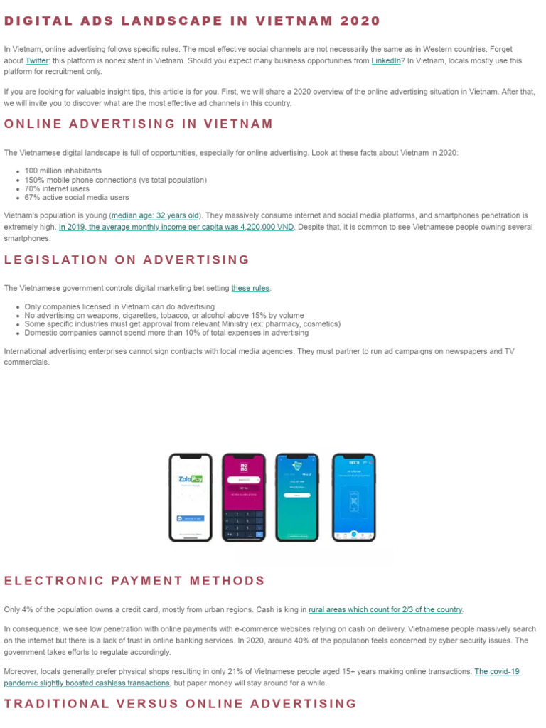 6 Most Effective Advertising Channels in Vietnam (2020 Review) | PDF ...