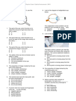 I. Multiple Choice: Physics Exam / Optical Instruments / 2019