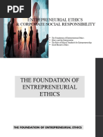 Entrepreneurial Ethics Corporate Social Responsibility