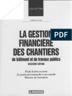 La Gestion Finaciere Des Chantiers