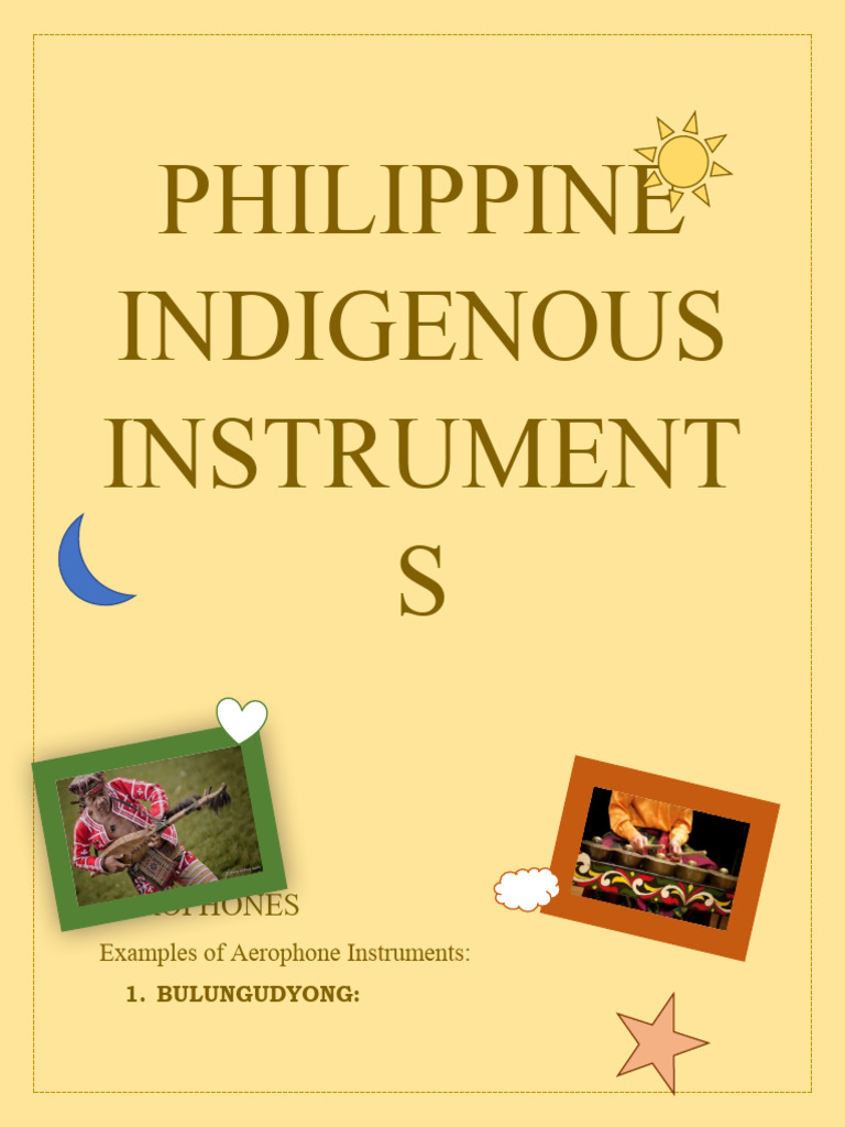 Philippine Indigenous Instruments PDF String Instruments Gaiaphones