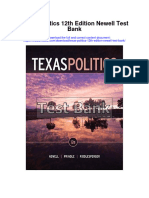 Texas Politics 12th Edition Newell Test Bank
