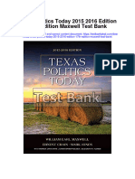 Texas Politics Today 2015 2016 Edition 17th Edition Maxwell Test Bank