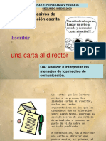 Carta Al Director Prensa Escrita