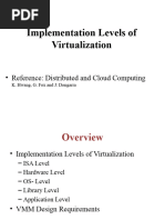 3 Virtualization Implementation Levels