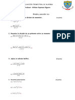 Evaluación Algebra 6to Viernes 03 Nov