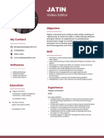 White Simple Student CV Resume PDF