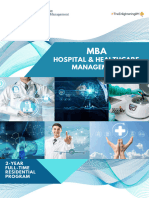 MBA Hospital Healthcare Management Brochure